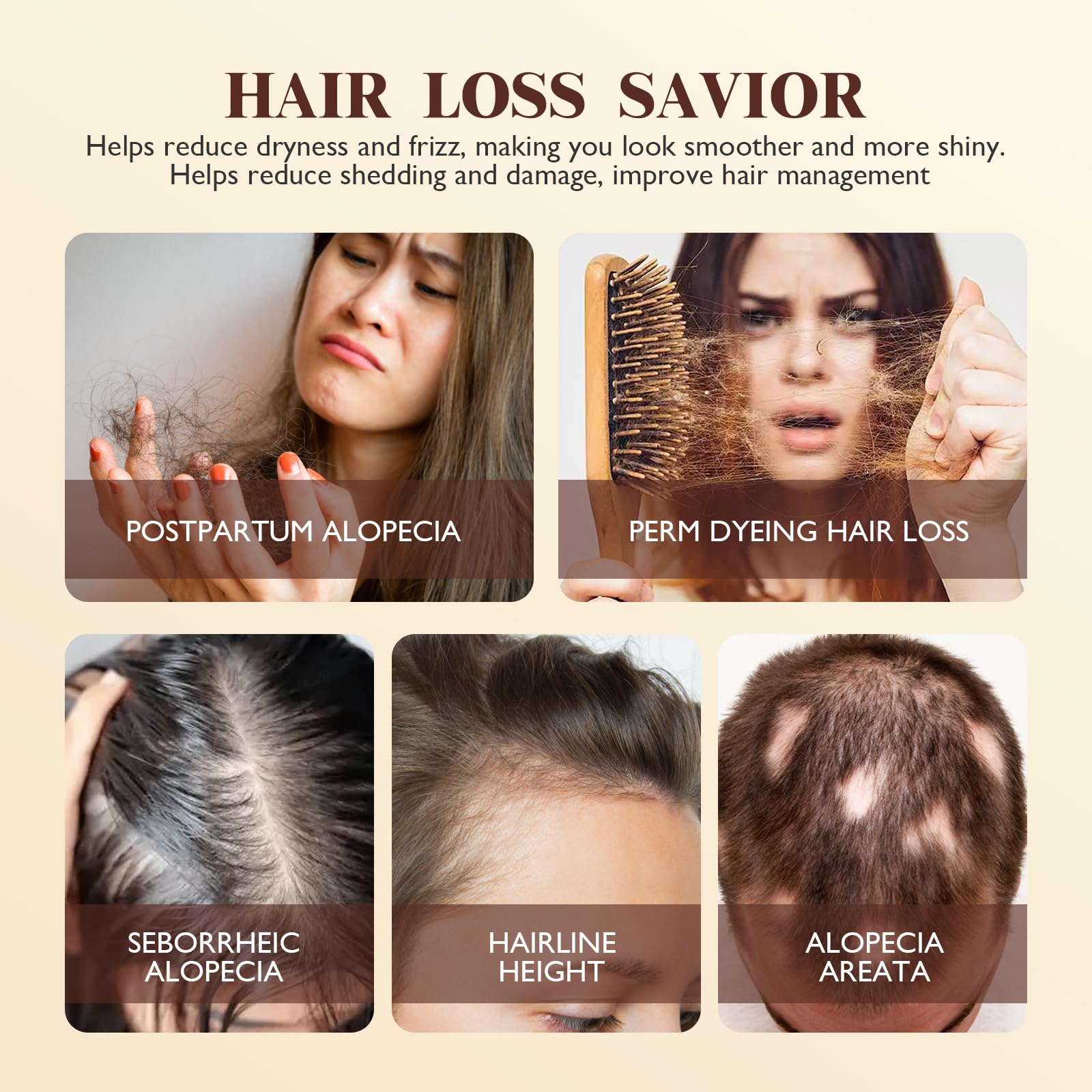 Vincofoo 2PC Hair Growth Spray – Natural Anti-Hair Loss for Thinning Hair