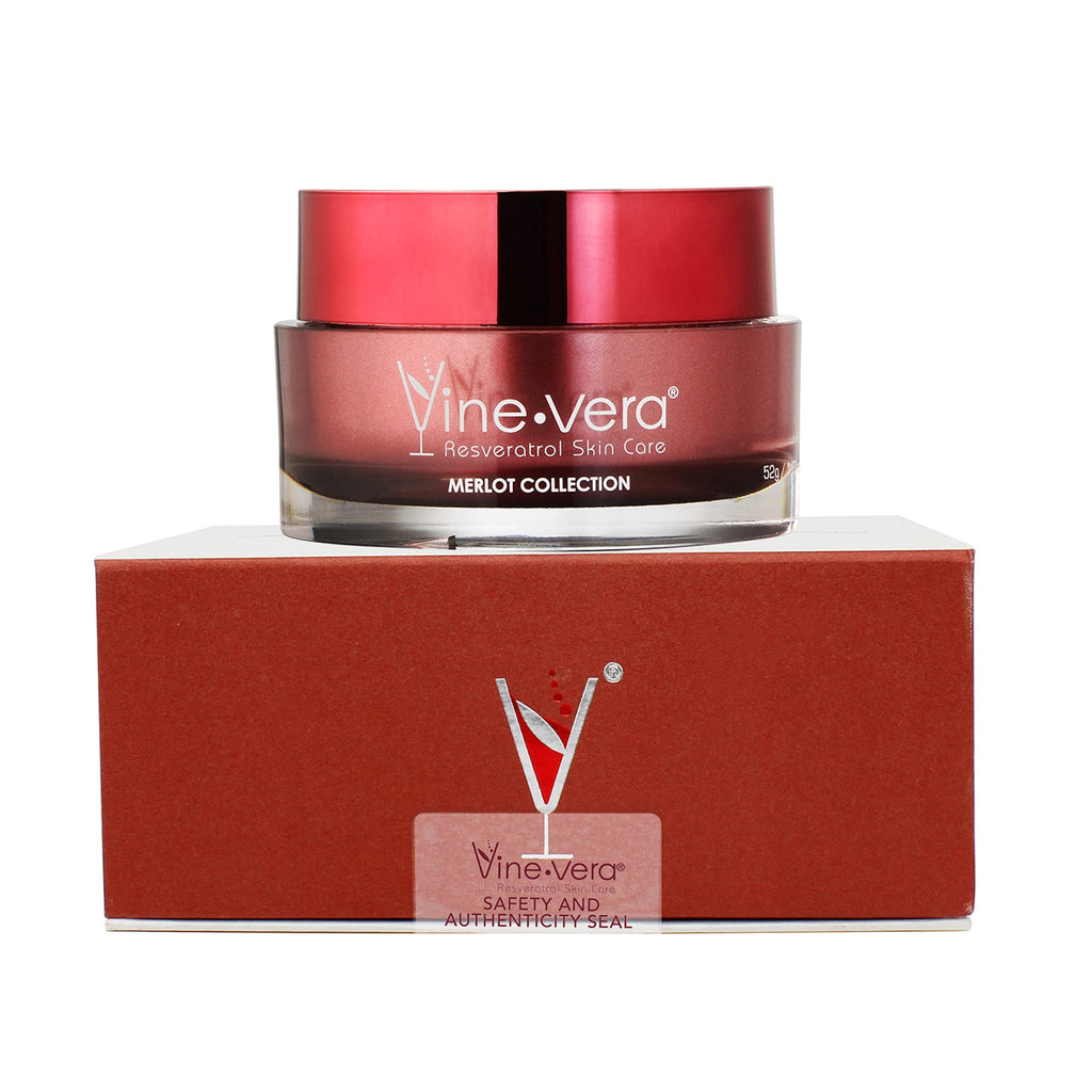 Vine Vera Merlot Day Cream – Resveratrol Anti-Aging Moisturizer (1.83 oz)