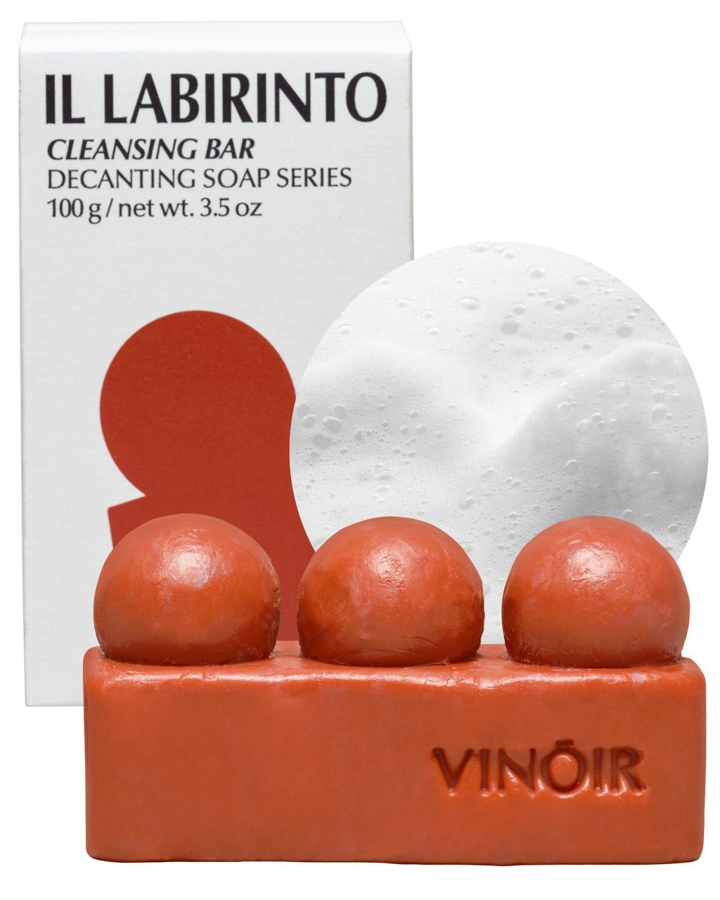 VINOIR Decanting Face Cleansing Bar IL LABIRINTO – Gentle Guasha Bar for Hydration