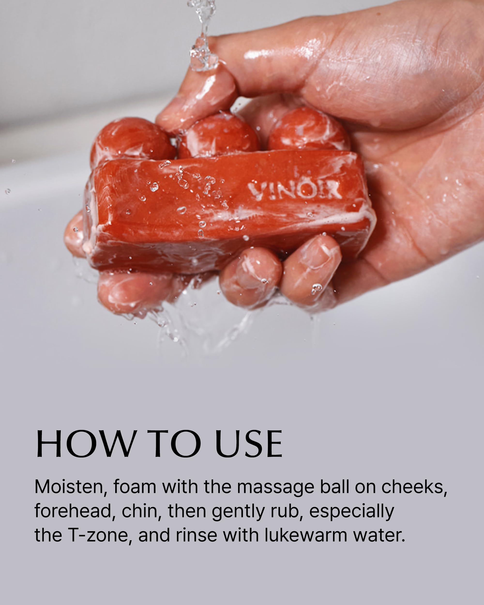 VINOIR Decanting Face Cleansing Bar IL LABIRINTO – Gentle Guasha Bar for Hydration