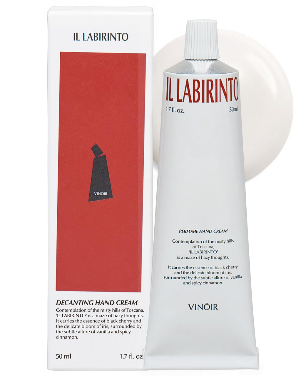 VINOIR IL LABIRINTO Decanting Hand Cream – Long-Lasting Fragrance, 1.7 oz