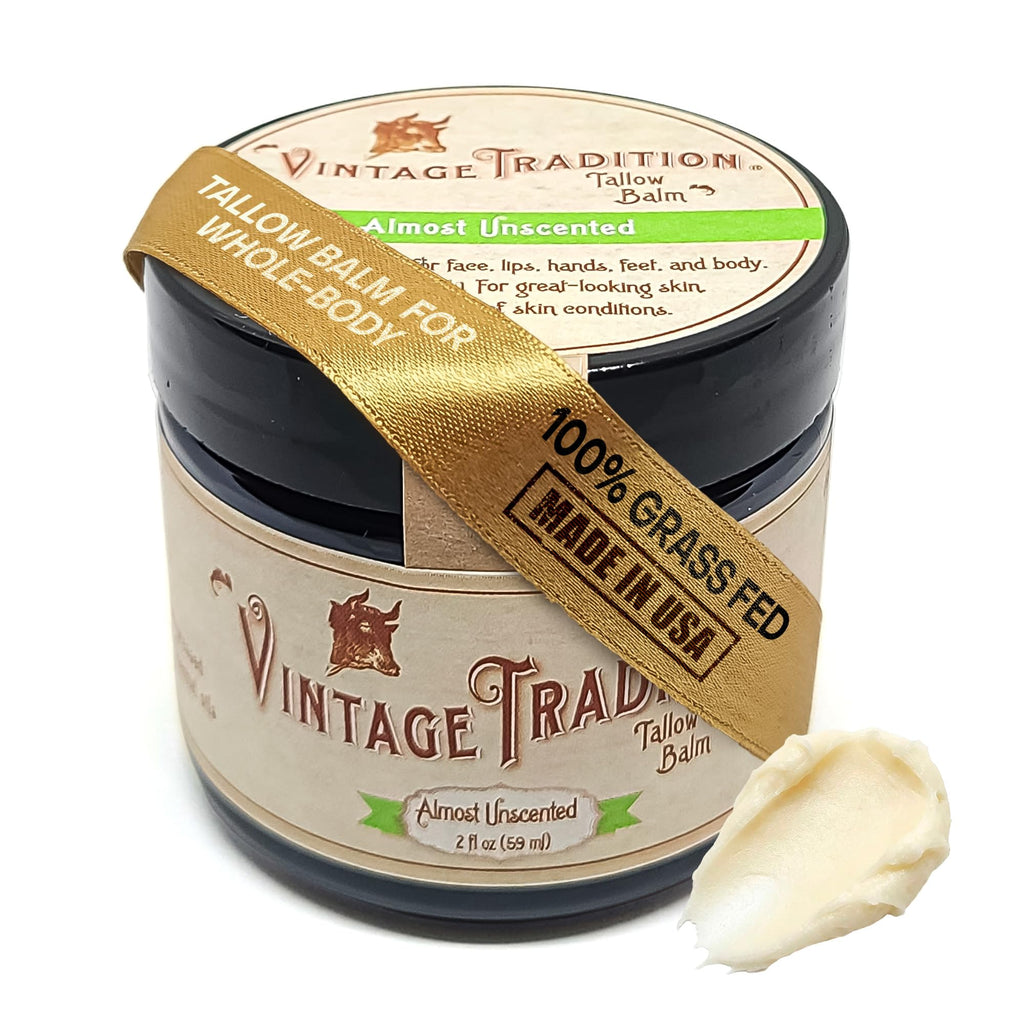 Vintage Tradition Beef Tallow Balm — All-Purpose Skin Care (2 fl oz)