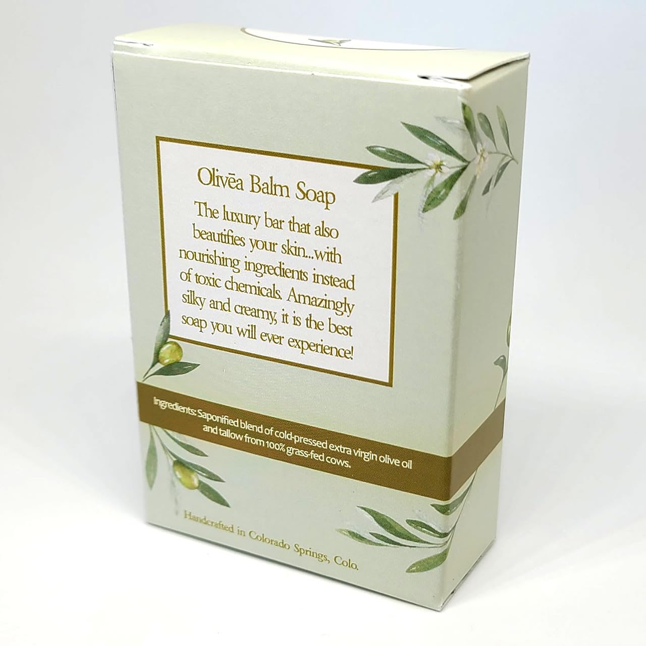 Vintage Tradition Unscented Olive Oil Balm Soap — All-Natural Tallow Bar for Gentle Skin