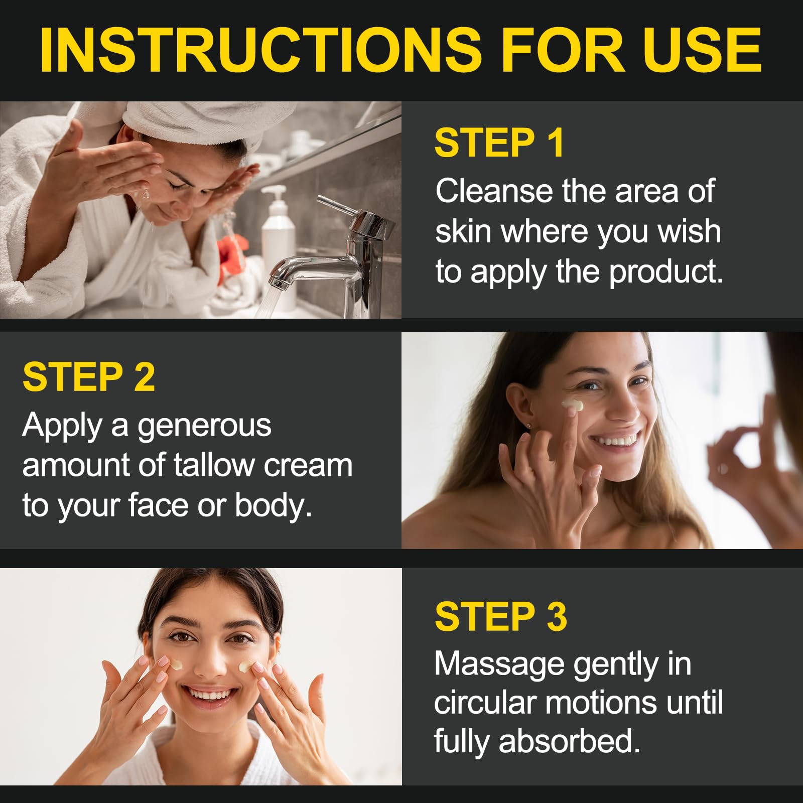VIOFAIRY Beef Tallow Balm with Raw Honey – Grass-Fed Tallow & Wild Honey, Organic Face & Body Moisturizer, 4.2 oz