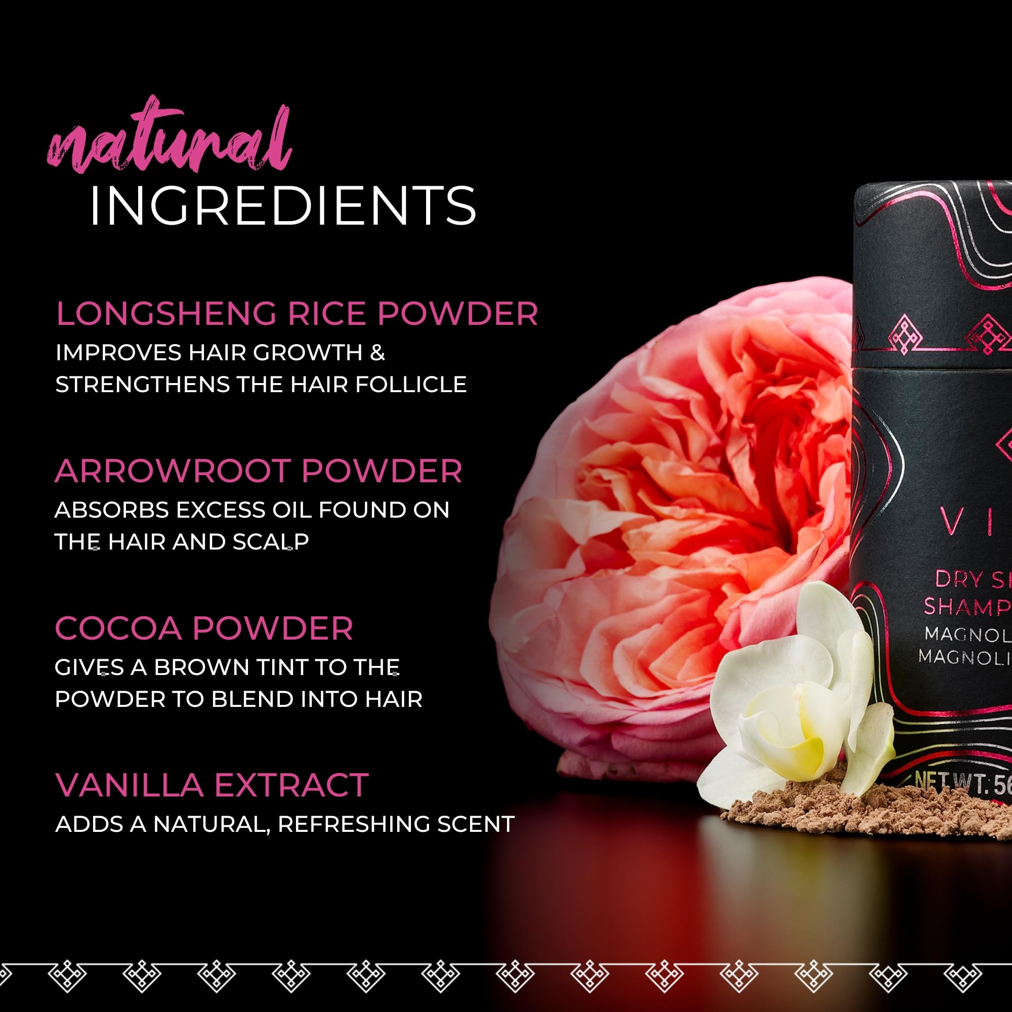 Viori Dry Shampoo Powder Magnolia & Peony – Quick Refresh, Volumizing & Odor Neutralizing