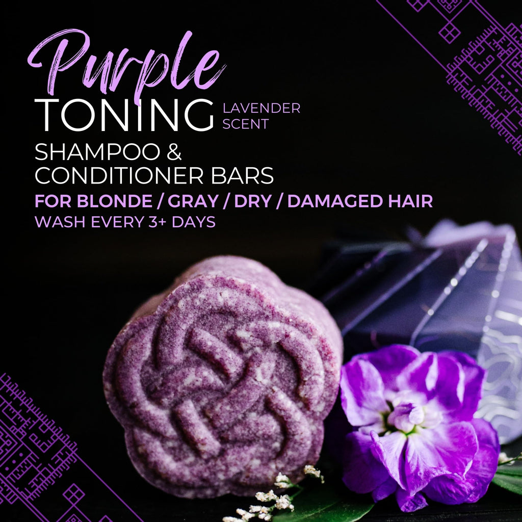 Viori Purple Shampoo Bar: Longsheng Rice Water & Natural Ingredients for Blonde Hair – Neutralizes Brassy Tones
