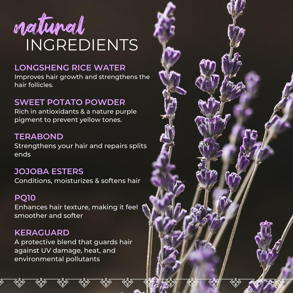 Viori Purple Shampoo Bar: Longsheng Rice Water & Natural Ingredients for Blonde Hair – Neutralizes Brassy Tones