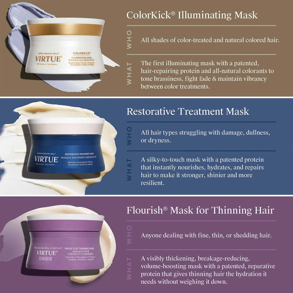 Virtue ColorKick Illuminating Hair Mask | Tones, Nourishes & Preserves Color-Treated Hair
