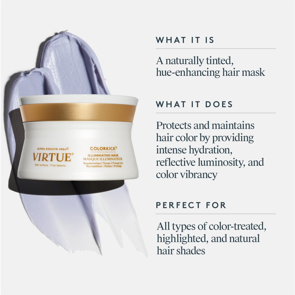 Virtue ColorKick Illuminating Hair Mask | Tones, Nourishes & Preserves Color-Treated Hair