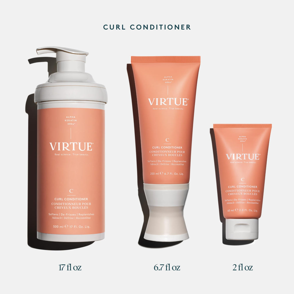 VIRTUE Curl Conditioner with Jojoba Oil – Sulfate-Free & Color Safe