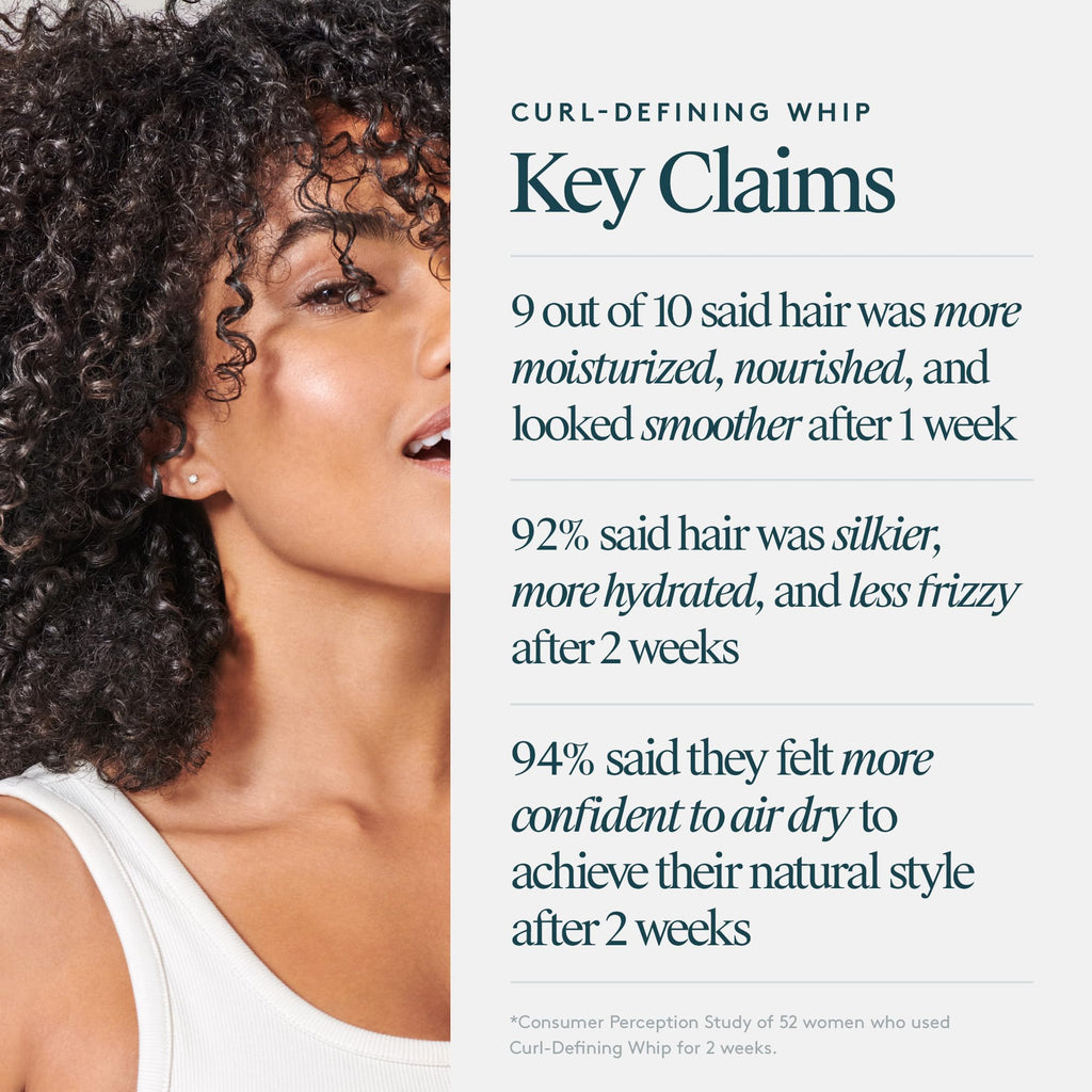 Virtue Curl Defining Whip | Hydrating Curl Cream for Defined, Frizz-Free Curls