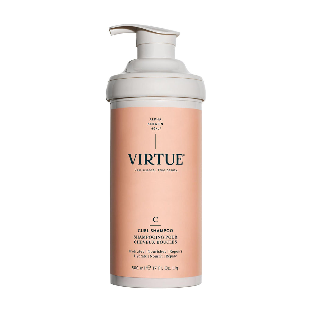 VIRTUE Curl Sulfate Free Shampoo with Jojoba Oil – Hydrates, Frizz Control & Color Safe