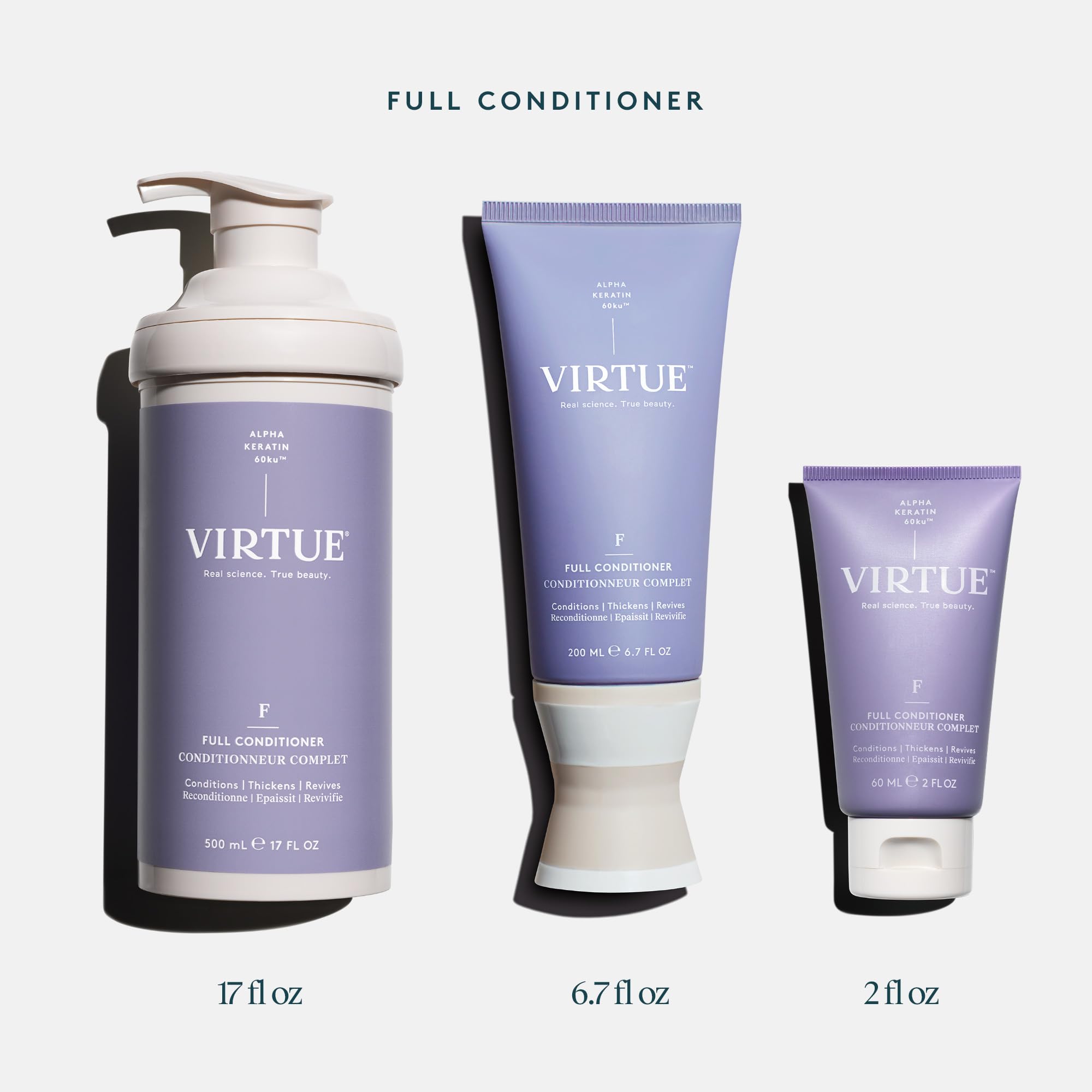 VIRTUE Full Volumizing Conditioner – Thickens Hair, Color-Safe, Sulfate-Free
