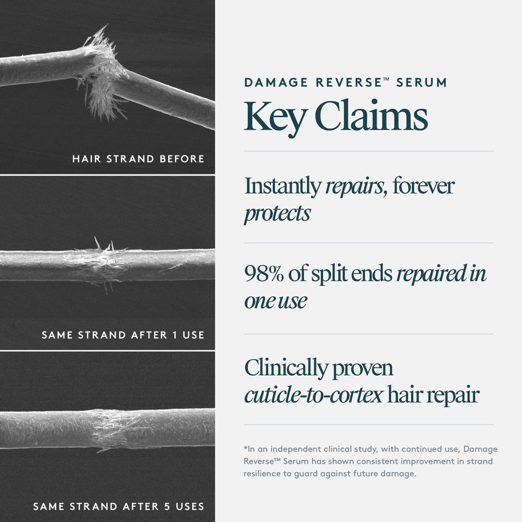 VIRTUE Recovery Damage Reverse Hair Serum | Lightweight Cream-to-Serum for All Hair Types