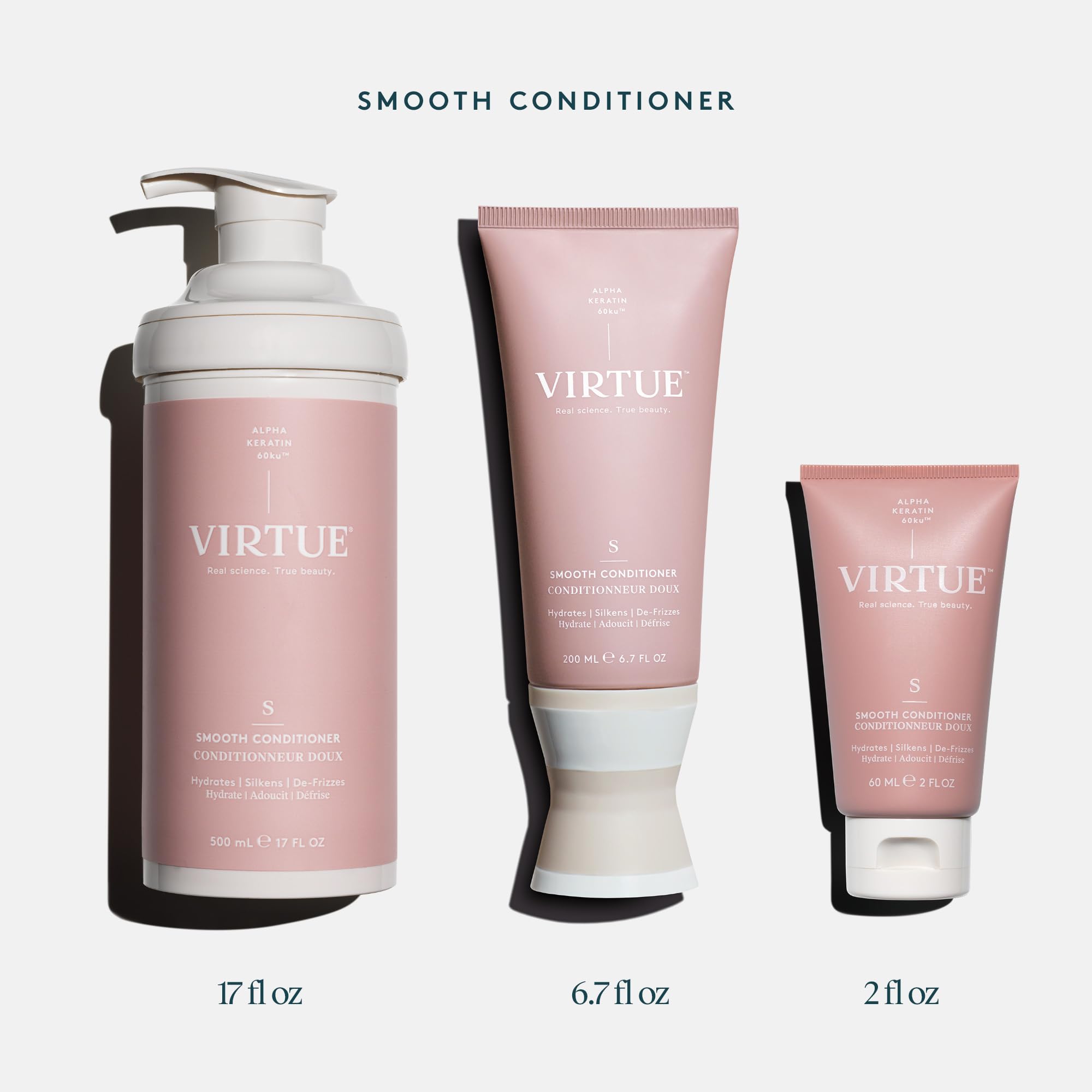 Virtue Smooth Conditioner — Frizz Control for Curly Hair, Sulfate Free & Color Safe | VIRTUE