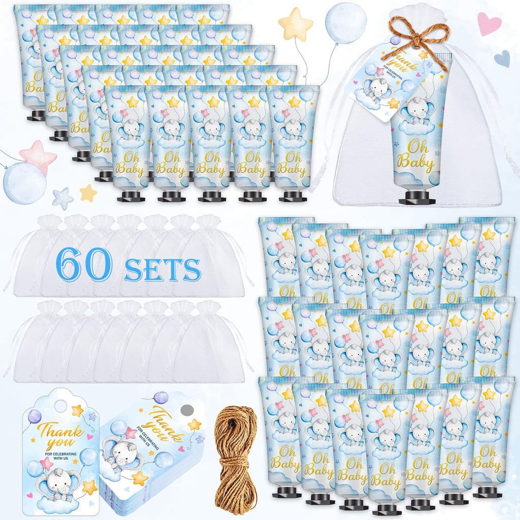 Viscoo 60-Set Baby Shower Hand Cream – Elephant Theme Party Favors