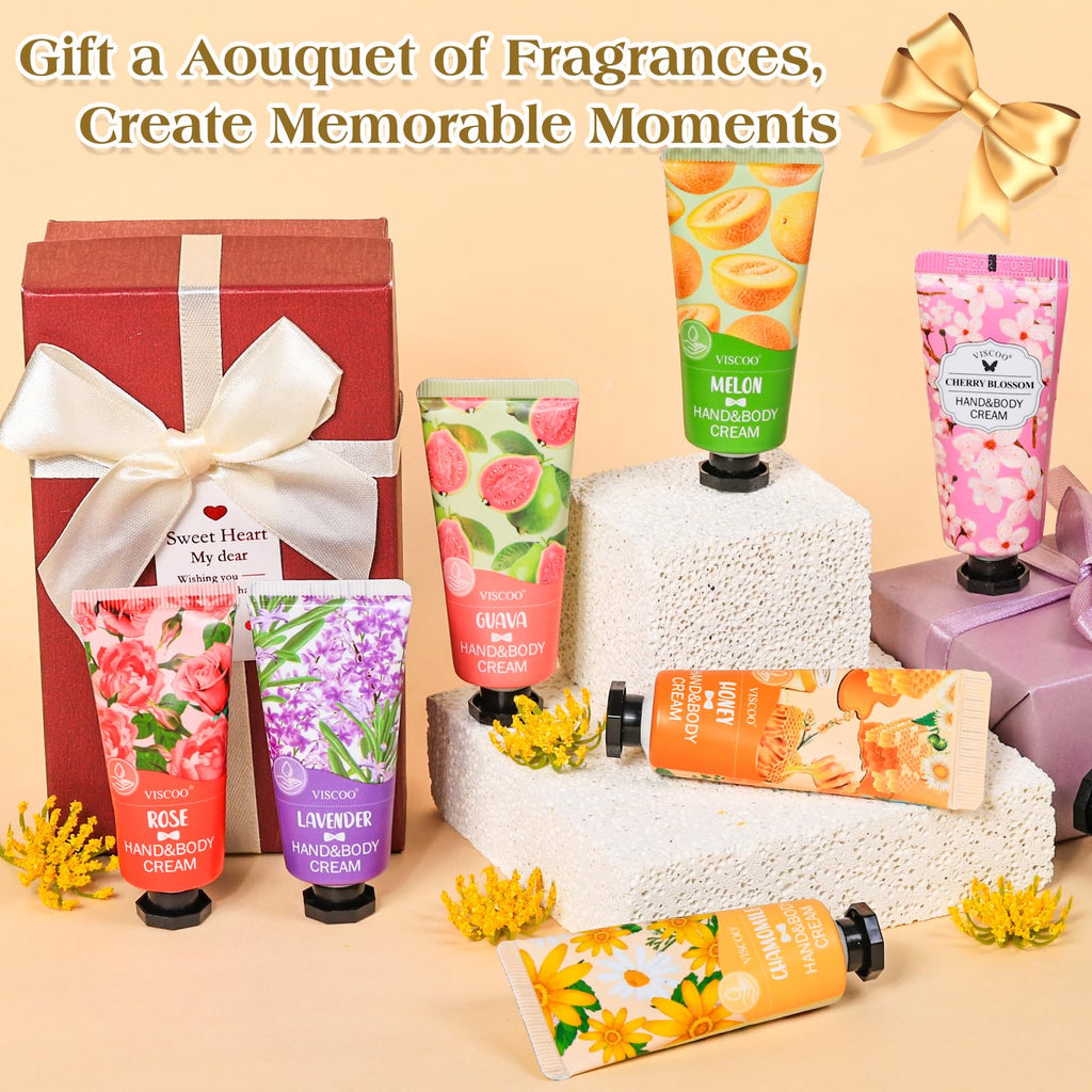 VISCOO 252 Pack Hand Cream Gift Set – 14 Fragrances, Travel-Sized Moisturizers