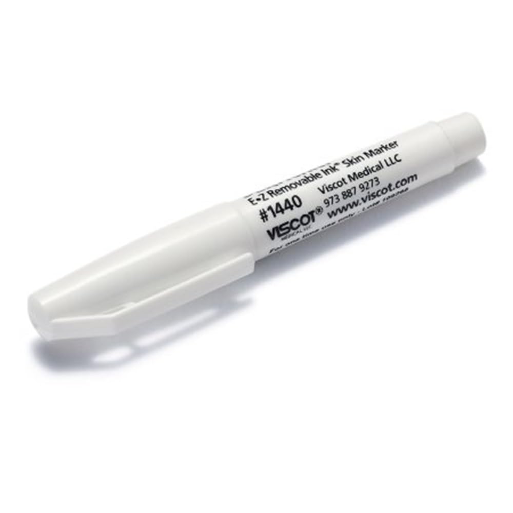 Viscot 1440-30 Mini White EZ Removable Skin Markers – 30 Count (Medical Grade, Latex-Free)