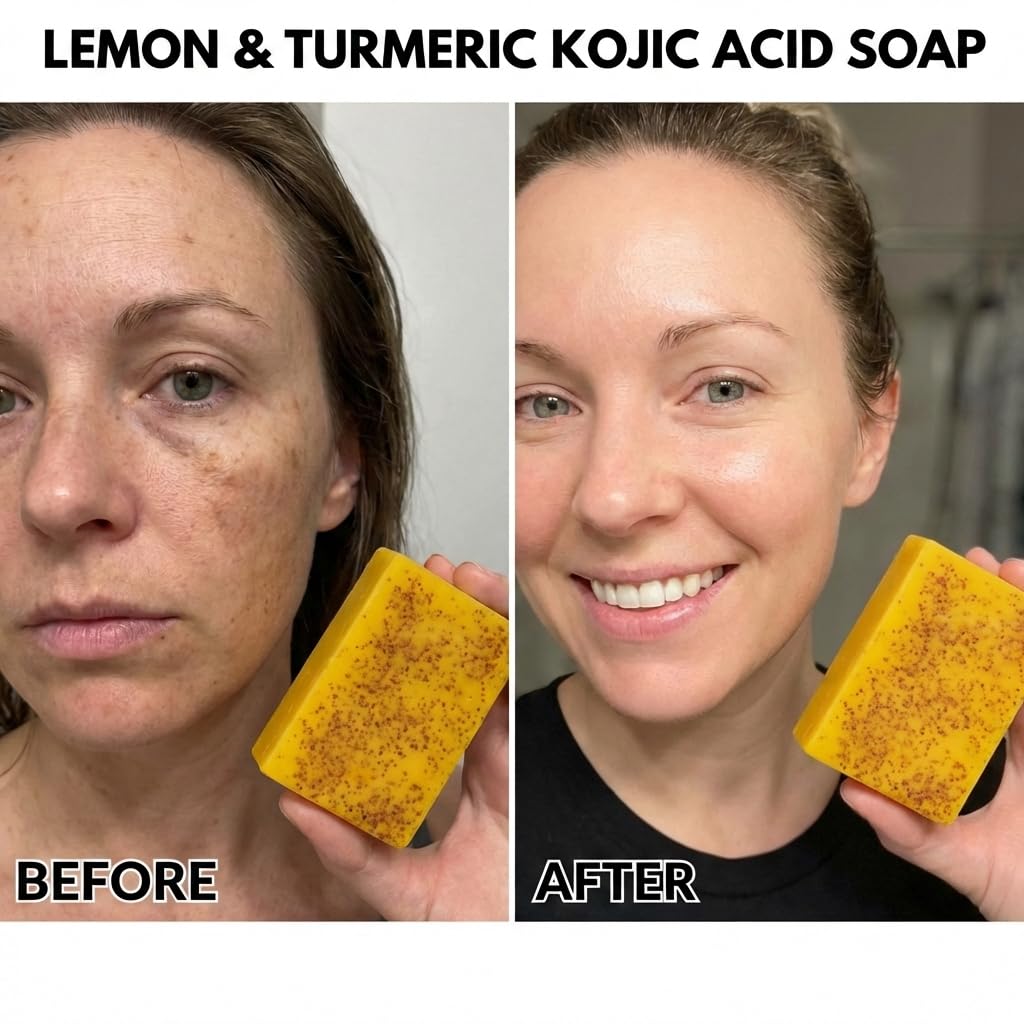 VISEWI Turmeric Face Wash with Brush + Turmeric Soap Set | Deep Cleanse