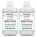 VITA VIE Body Wash Lemon Scent – Gentle, Everyday Clean for Hands & Forearms (2 Pack, 12 oz)