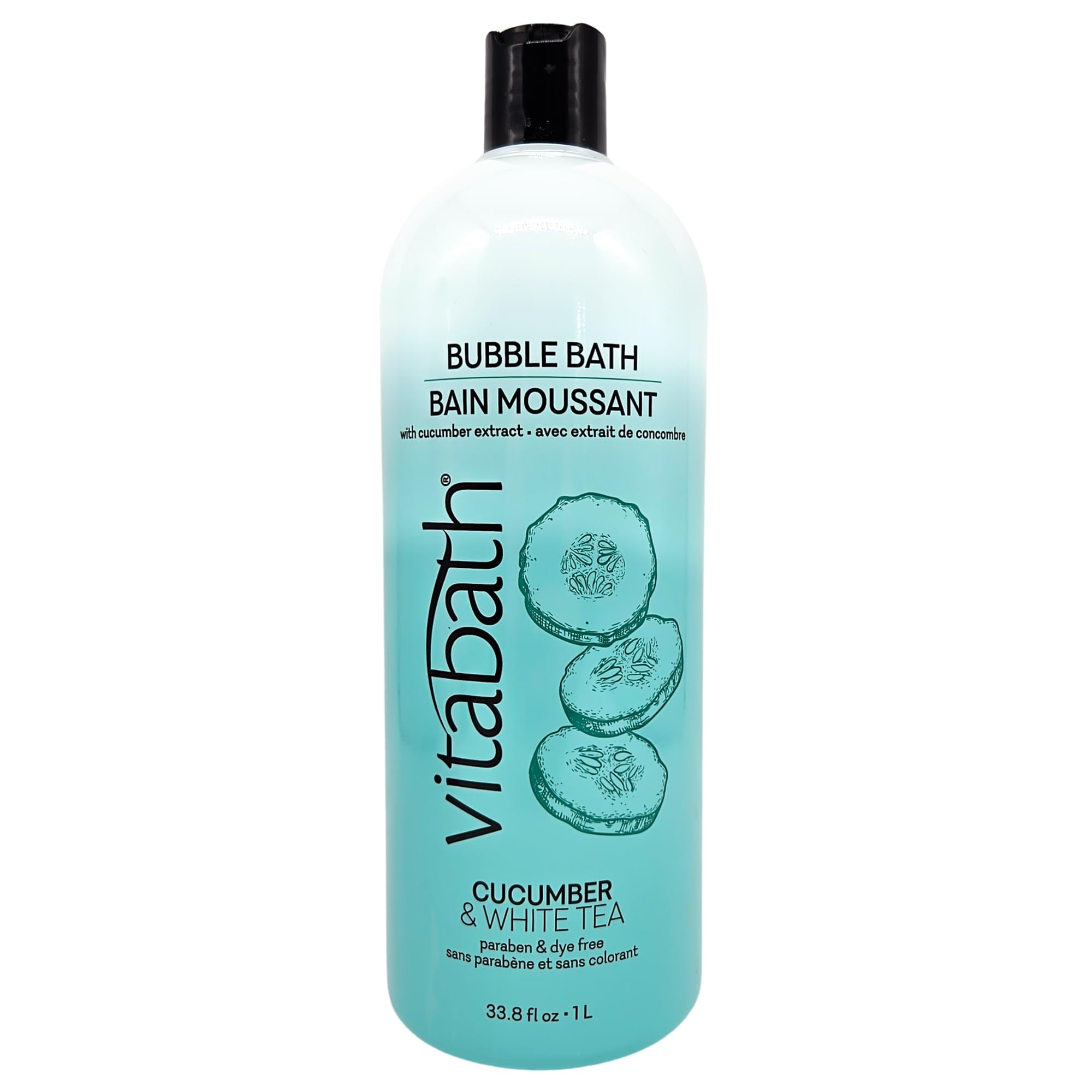 Vitabath Cucumber & White Tea Bubble Bath – Rich Foaming Soak for Relaxation