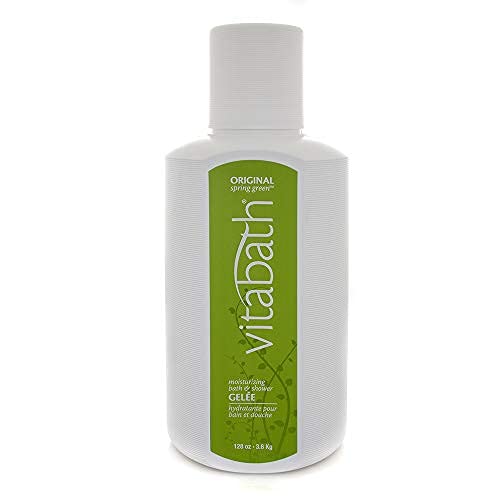 Vitabath Original Spring Green Moisturizing Bath & Shower Gel – Hydrating Gelee Cleanser (128 oz)