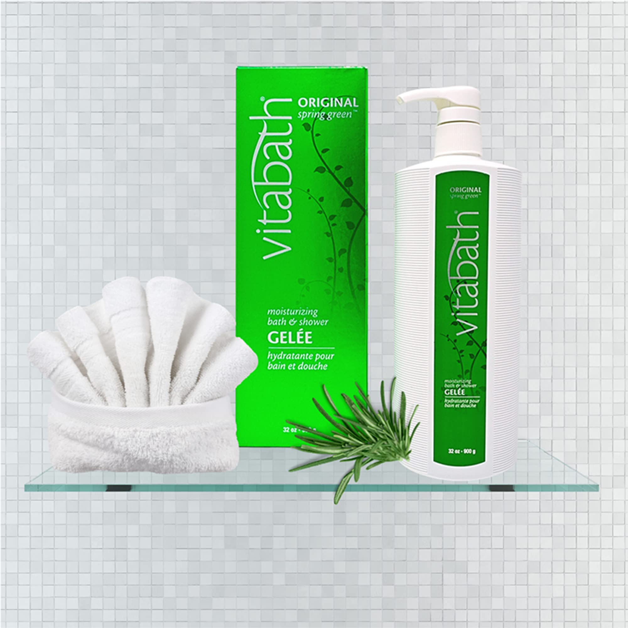 Vitabath Original Spring Green Moisturizing Bath & Shower Gel – 32 oz