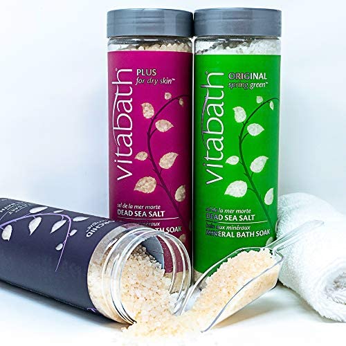 Vitabath Original Spring Green Mineral Bath Soak – Dead Sea Salts & Oils (27 oz)