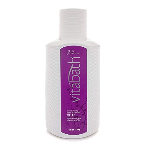Vitabath Plus Dry Skin Moisturizing Bath & Shower Gel – Deep Hydration & Nourishing Foaming Gelee (128 oz)