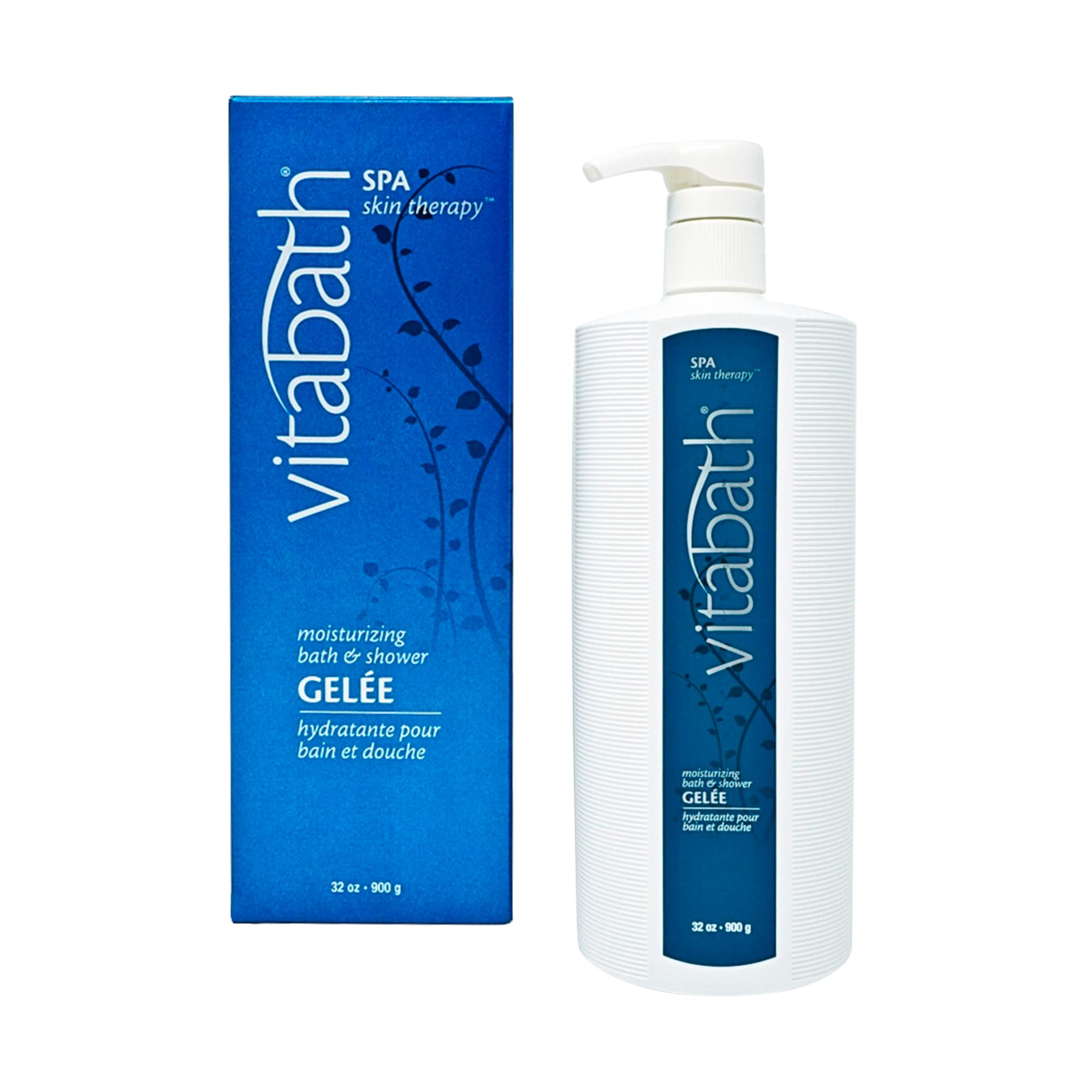 Vitabath Spa Skin Therapy Moisturizing Bath & Shower Gel – Deep Hydration, Cruelty-Free, 32 oz