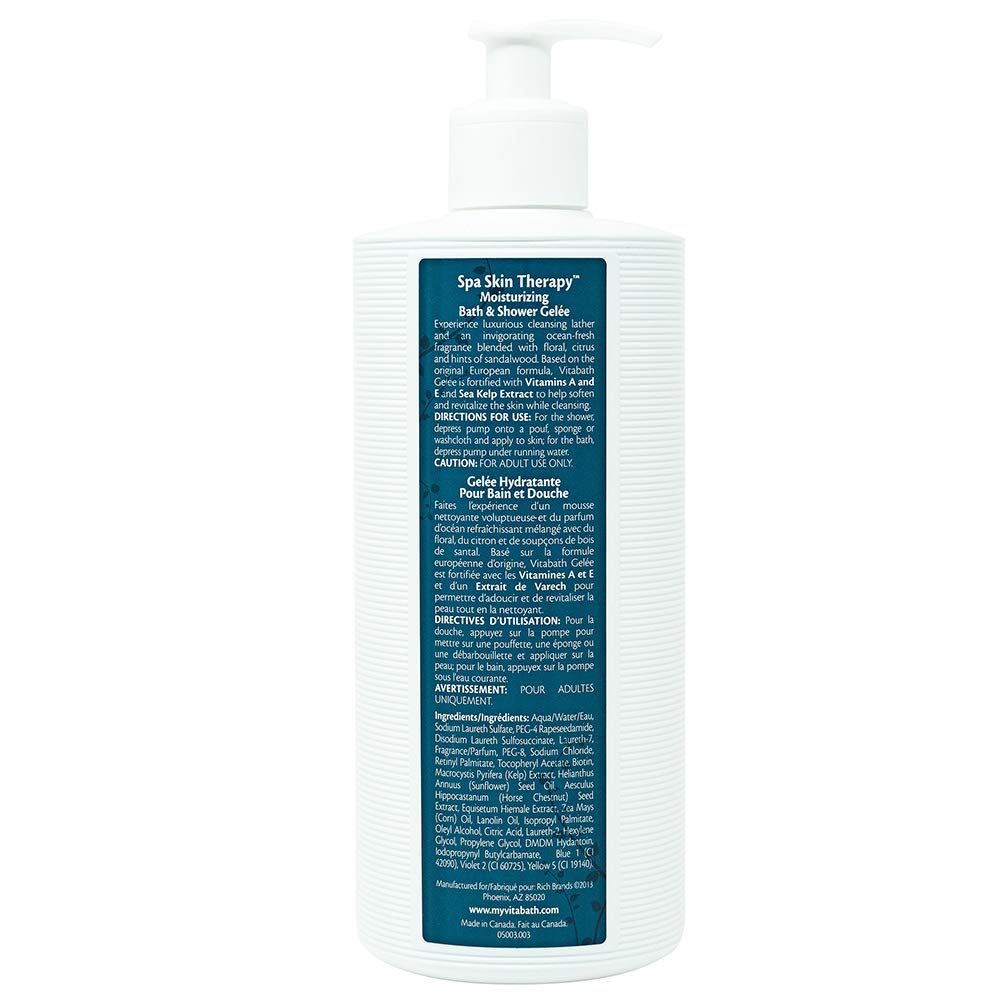 Vitabath Spa Skin Therapy Moisturizing Bath & Shower Gel – Deep Hydration, Cruelty-Free, 32 oz