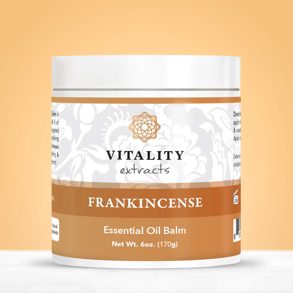 Vitality Extracts Frankincense Balm – 6oz, Boswellia Serrata, Beeswax & Olive Oil