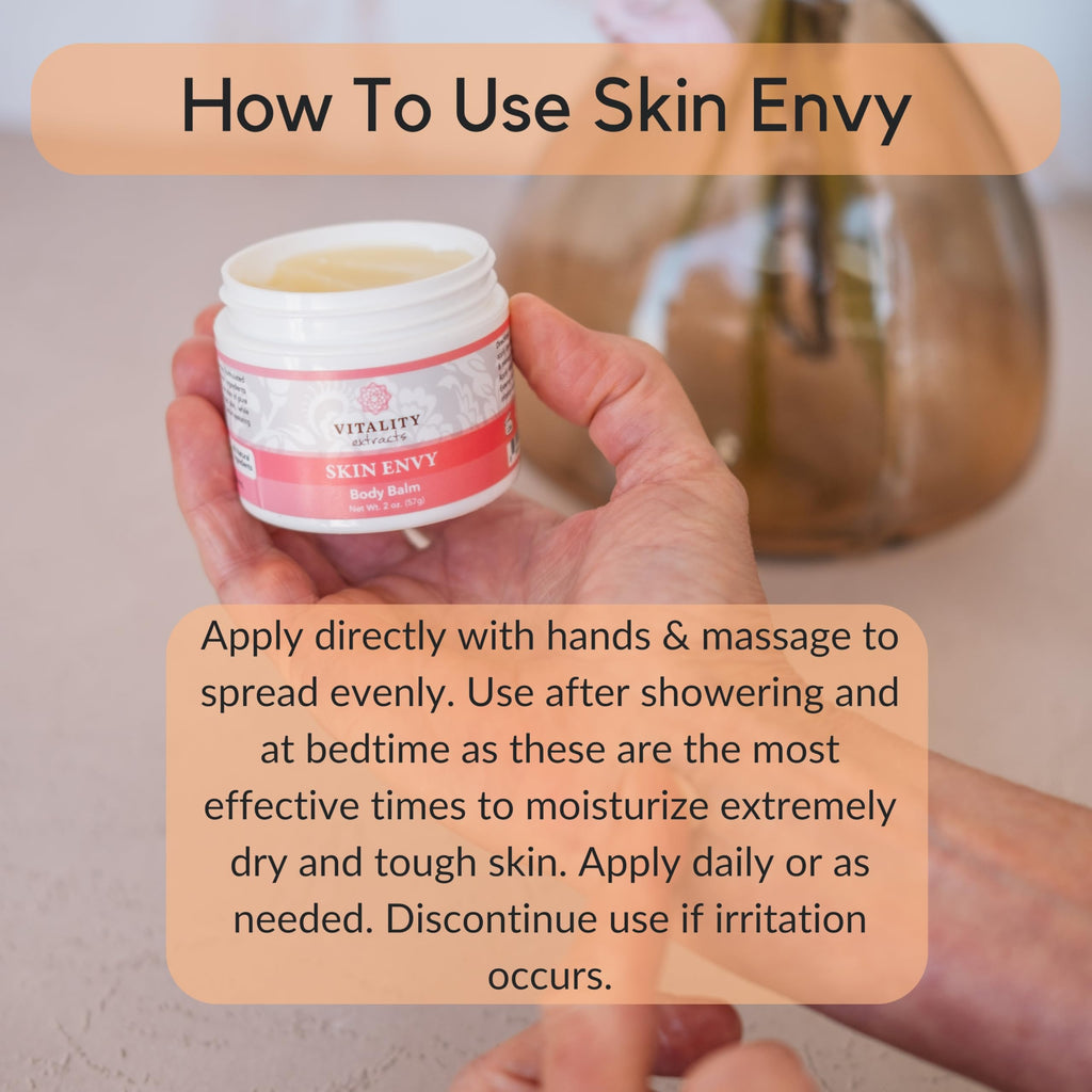 Vitality Skin Envy Balm – All-Natural Moisturizer with Beeswax, Vitamin A, Coconut Oil