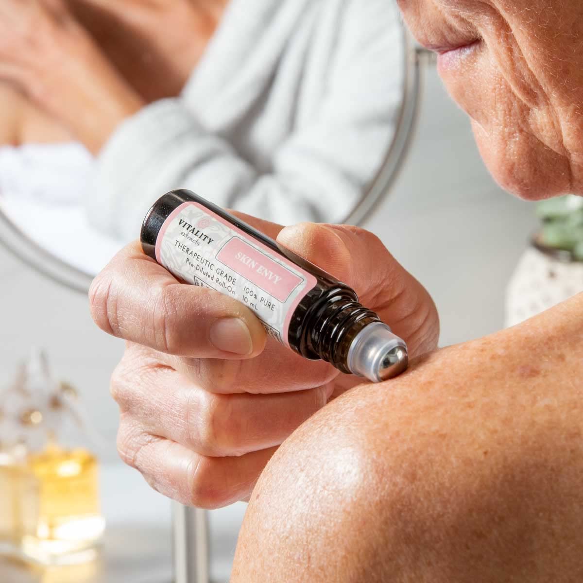 Vitality Skin Envy Face Moisturizer Serum | Coconut Oil, Collagen, Vitamin E, Vegan