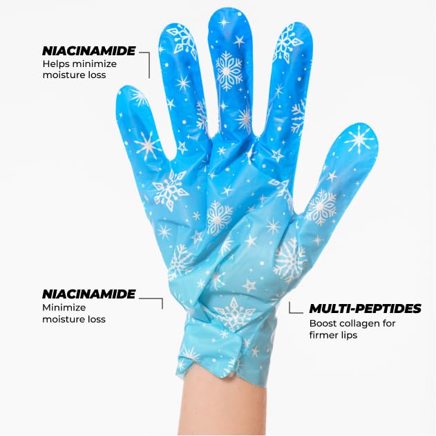 Vitamasques Holiday Snow Bliss Hand & Foot Mask Set | Hydration for Dry Hands & Feet, Spa Gift Edition