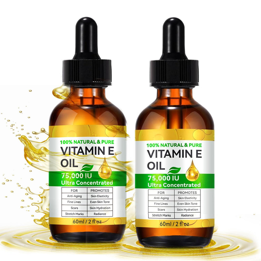 Vitamin E Oil for Scars – 2.02 FL OZ (2-Pack) All Natural & Vegan