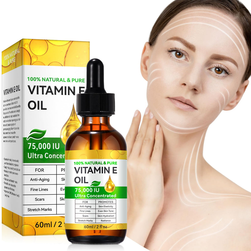 Vitamin E Oil for Scars – 2.02 FL OZ (2-Pack) All Natural & Vegan