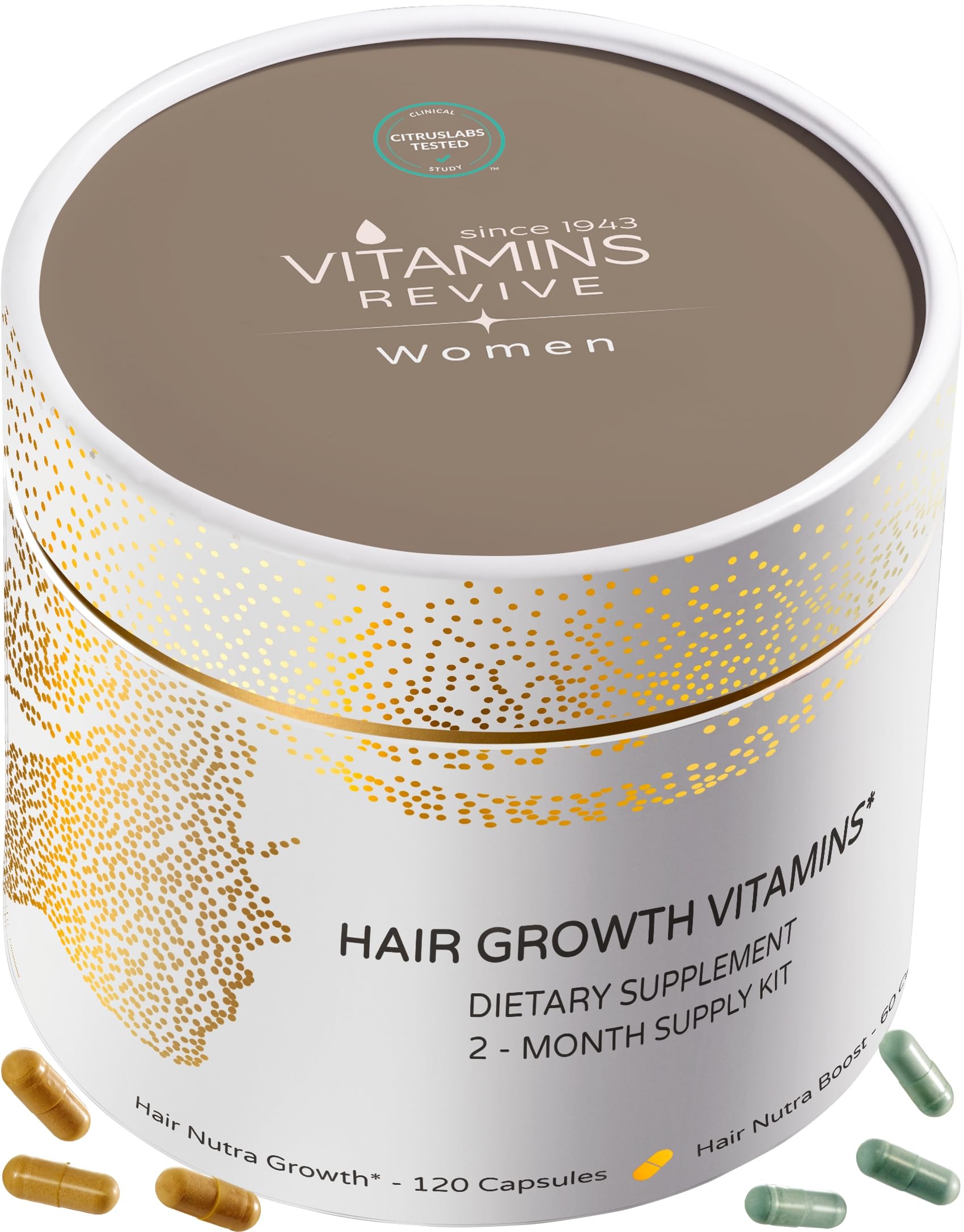 VITAMINS REVIVE Hair Supplement for Women – Clinically Tested Hair Growth Vitamins USA | Thinning & Thickening