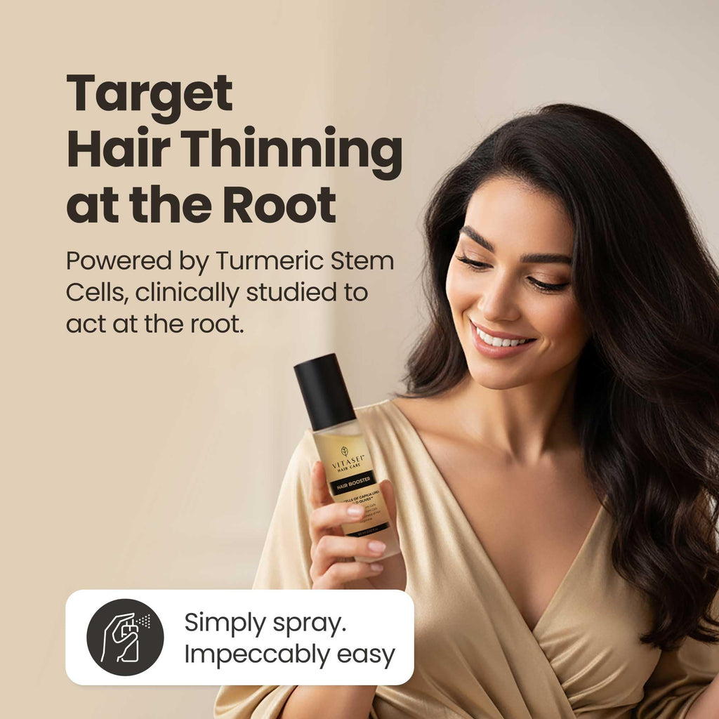 Vitasei Hair Booster 2 Fl Oz (3 Pack) – Capilia Longa, Wild Olive Stem Cells & Arginine for Thicker, Stronger Hair
