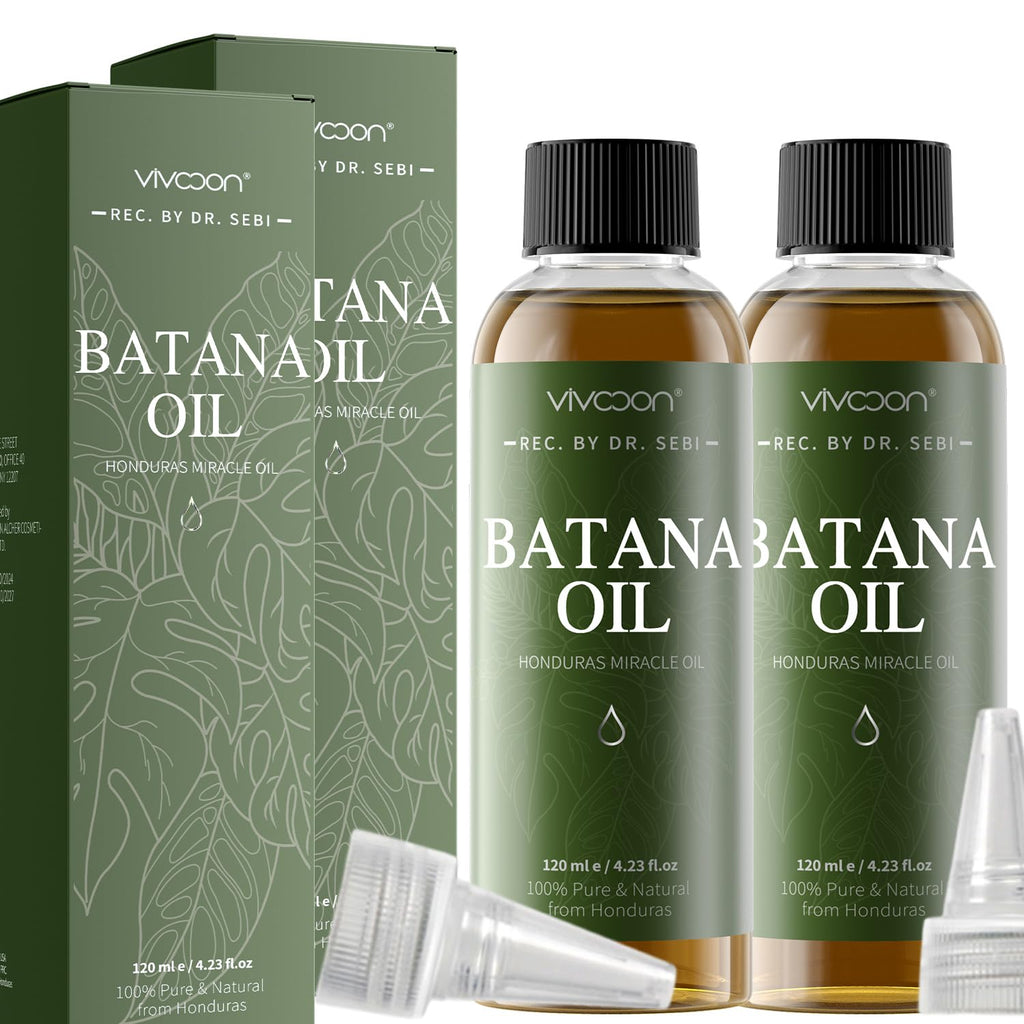 Vivccon Batana Oil Kit (Pack of 2) for Hair Conditioning, Skin Radiance & Wellness – Men & Women