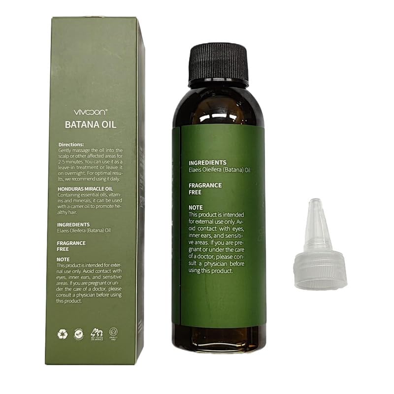 Vivccon Batana Oil for Hair Growth – 100 Percent Pure and Natural from Honduras