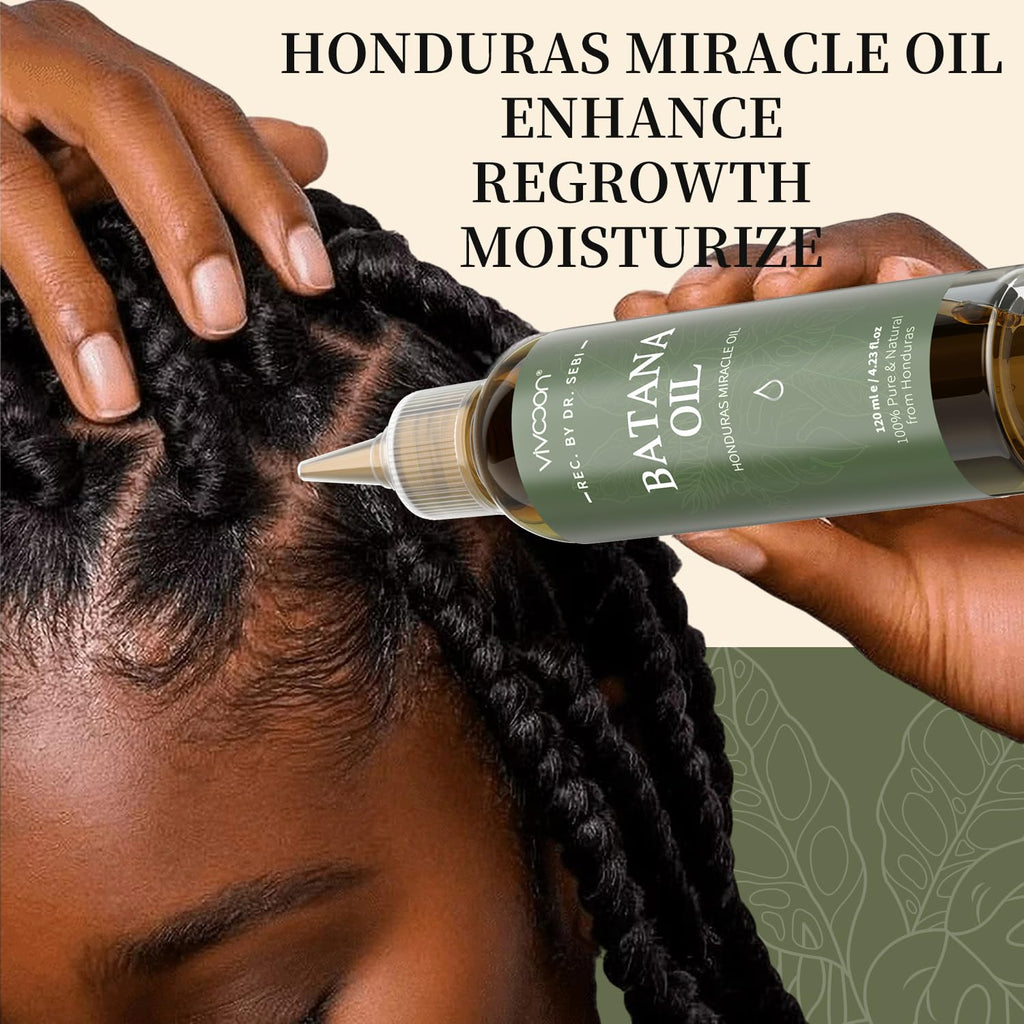 Vivccon Batana Oil Kit (Pack of 2) for Hair Conditioning, Skin Radiance & Wellness – Men & Women