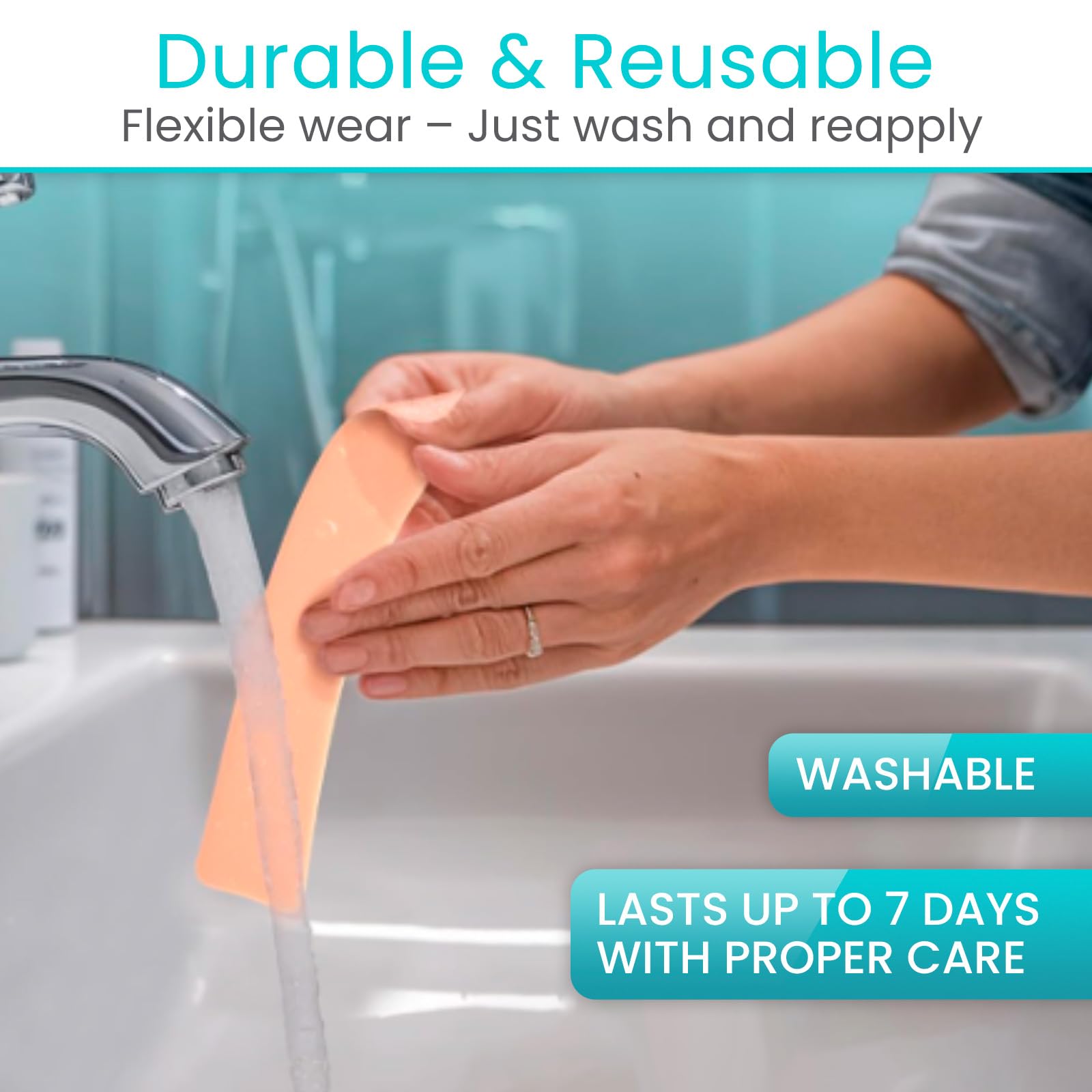 Vive Care Silicone Scar Sheets Tape – 1.6 inch x 120 inch Roll – Medical-Grade, Waterproof & Reusable