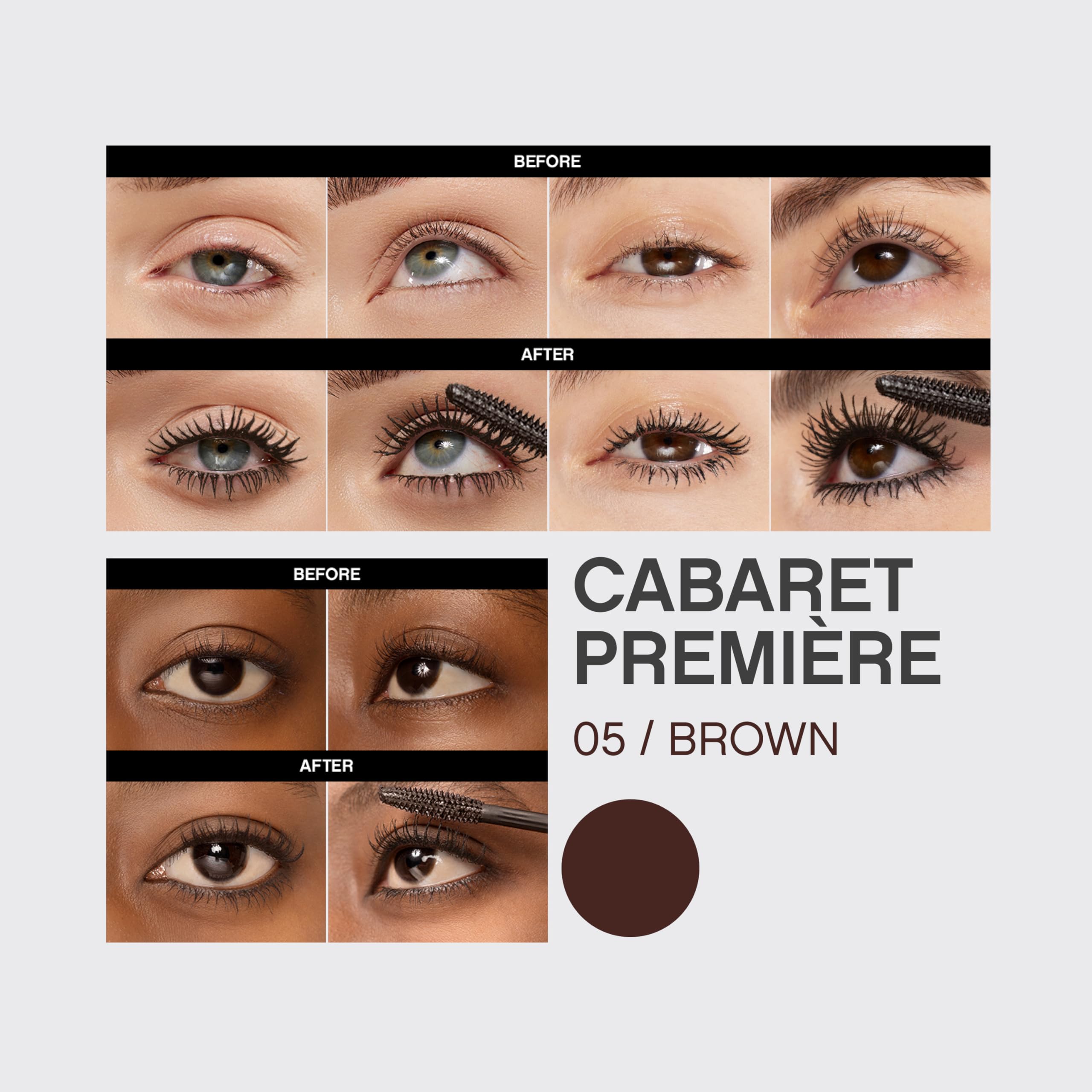 Vivienne Sabó Cabaret Premiere Brown Mascara – Volume, Length, Curl, Cruelty-Free