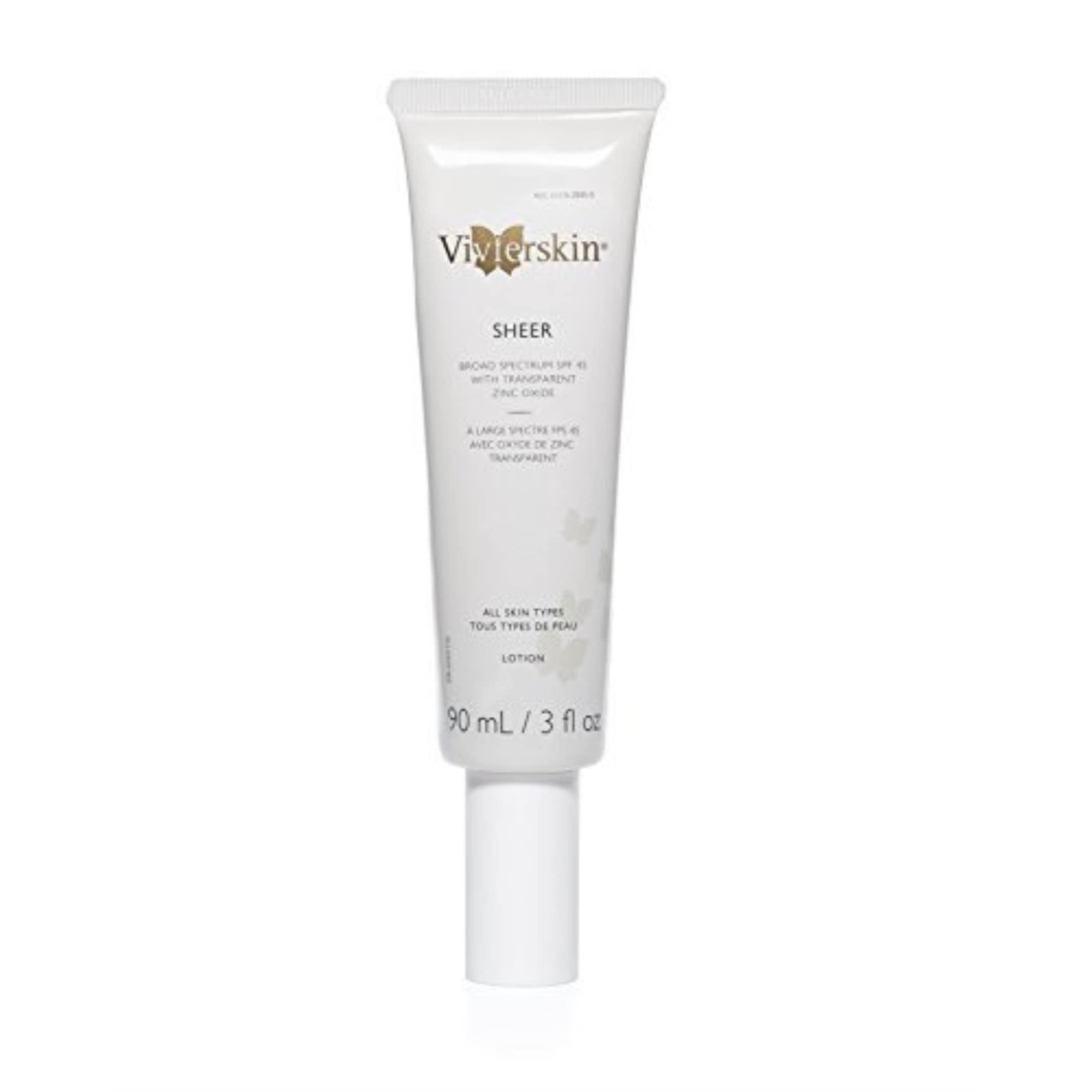 Vivier Skin Broad Spectrum SPF 45 - Sheer, Weightless Sunscreen, 3 oz