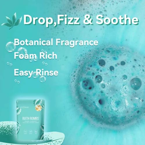 Vivifyrean Bath Bombs Gift Set – 8 Organic Fizzing Bath Bombs for Women