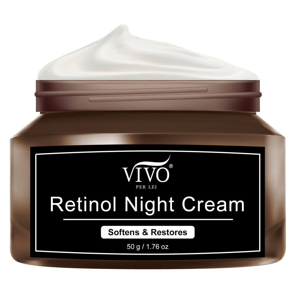 Vivo Per Lei Retinol Night Cream - Anti Aging Face Moisturizer for Women, 1.76 oz