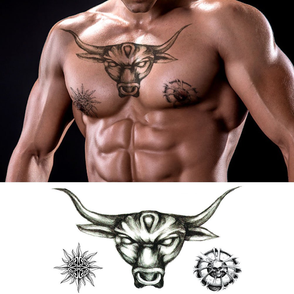 VIWIEU Large Tattoos: 5 Sheets of 3D Realistic Temporary Body Art