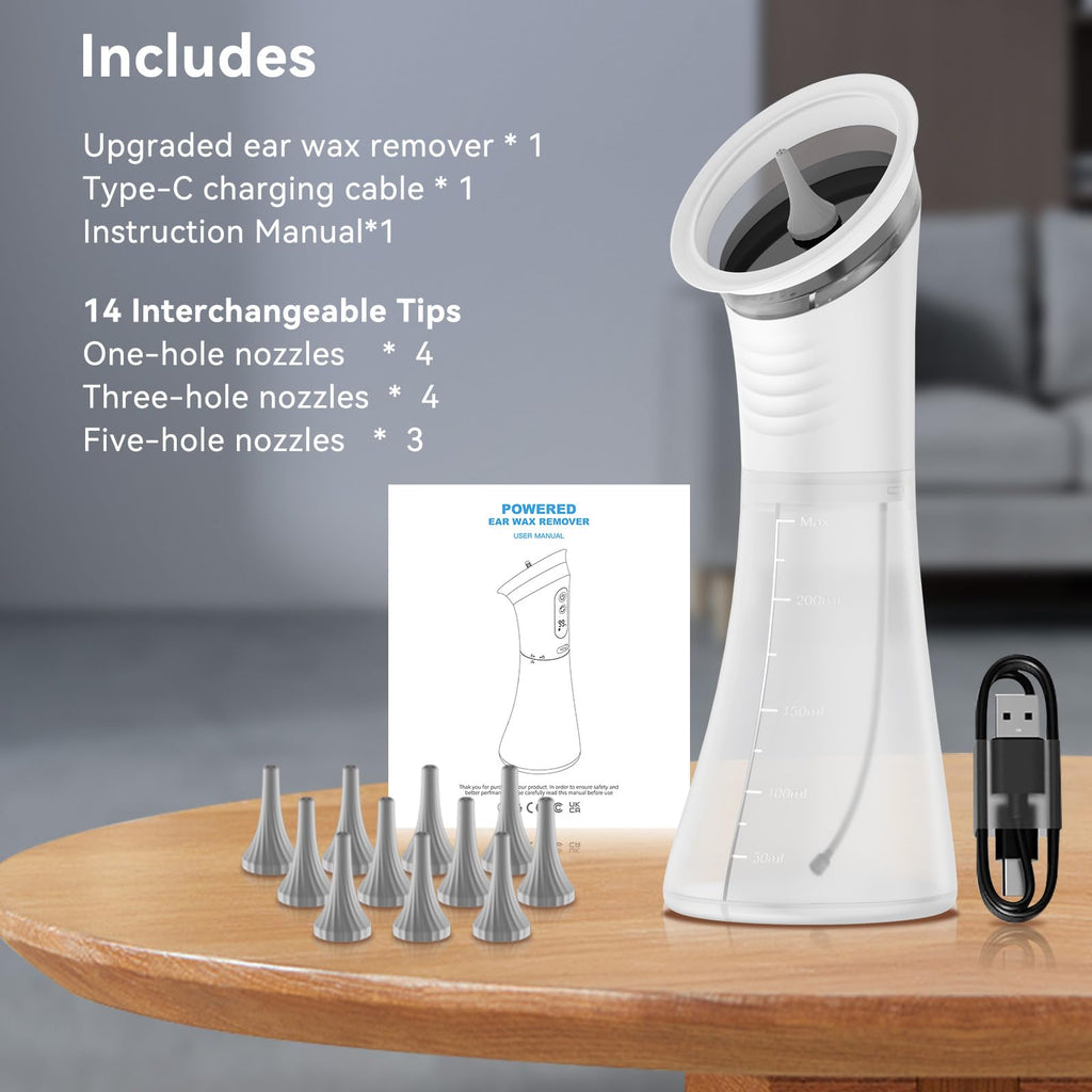 VLINGQI Upgraded Ear Wax Removal Kit with LED Display – Safe, Effective Ear Cleaner