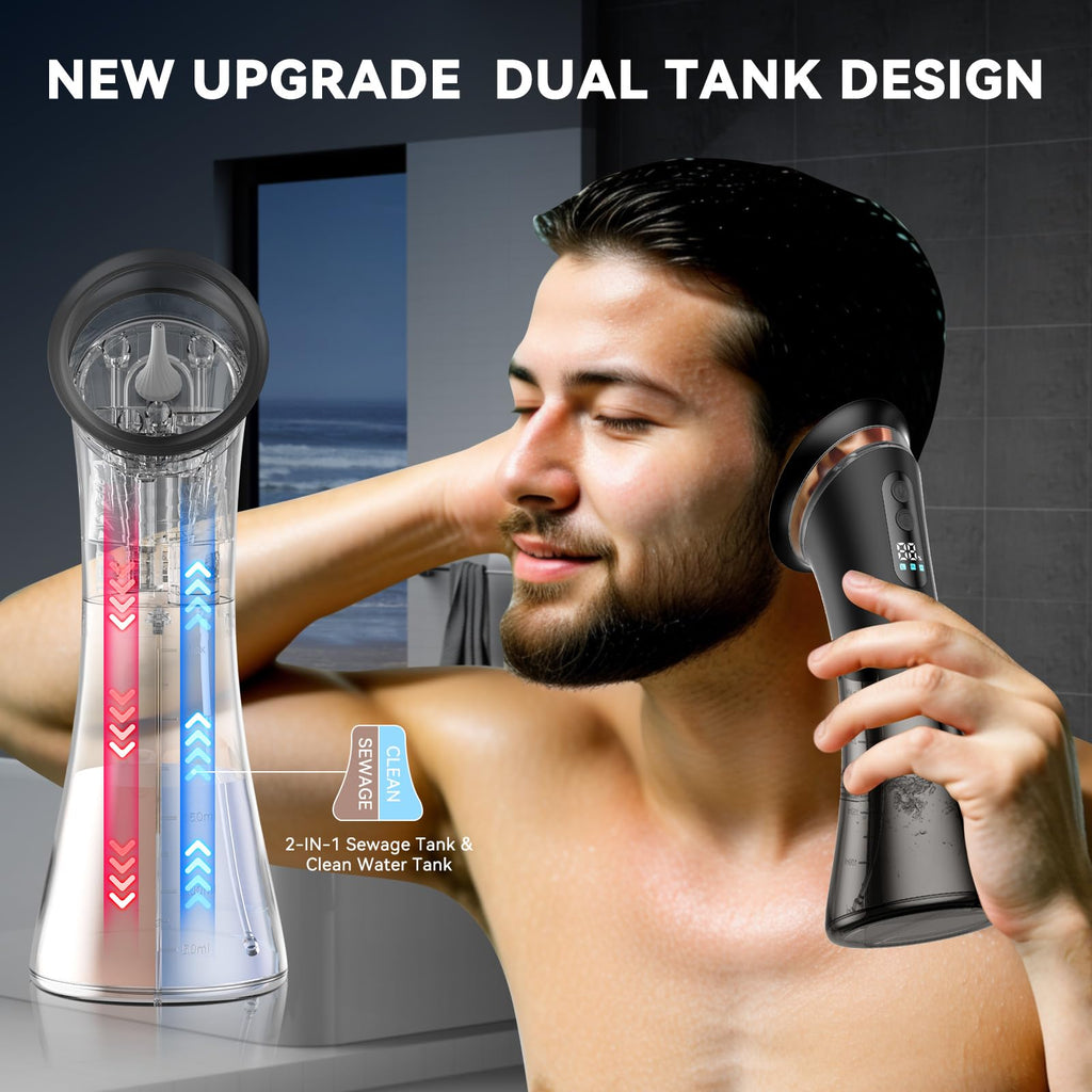 VLINGQI Upgraded Ear Wax Removal with LED Display – Safe & Effective Ear Cleaner Kit with Wastewater Recovery System